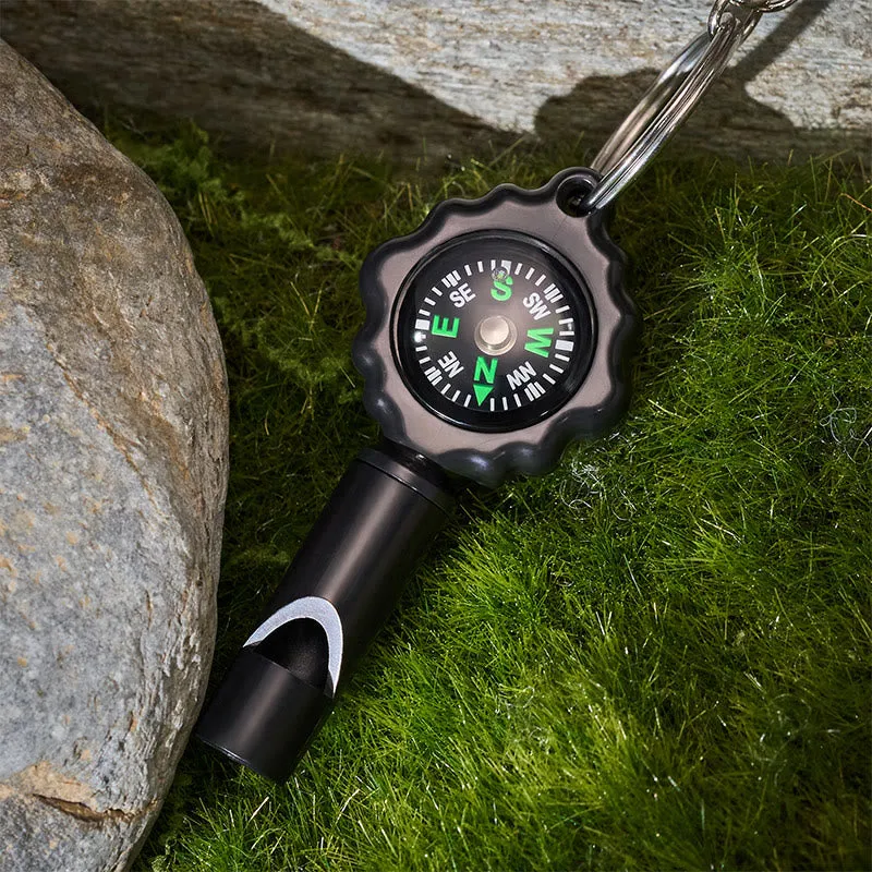 Mini Cob Flashlight Survival Whistle With Compass Keychain sold by FloralTrip product image thumbnail 5