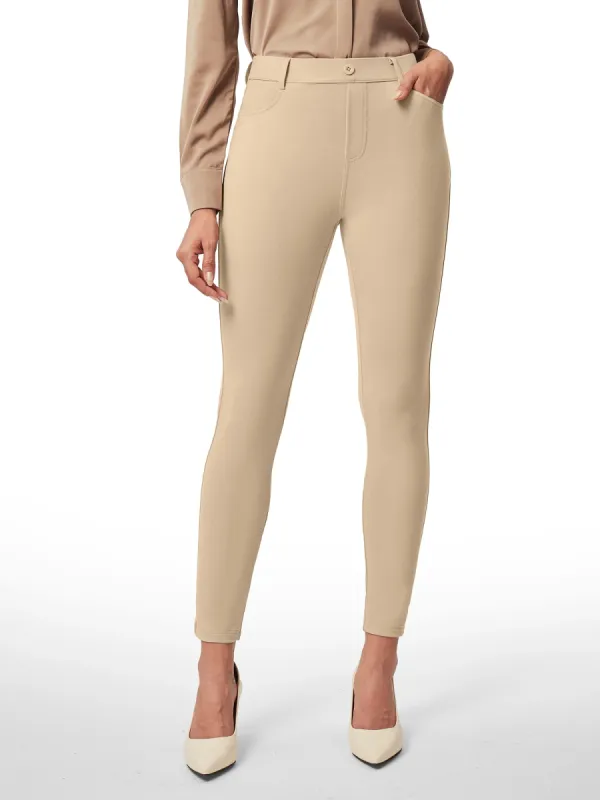 IUGA High Waitsted Stretchy Work Pants With 2 Pockets sold by IUGA