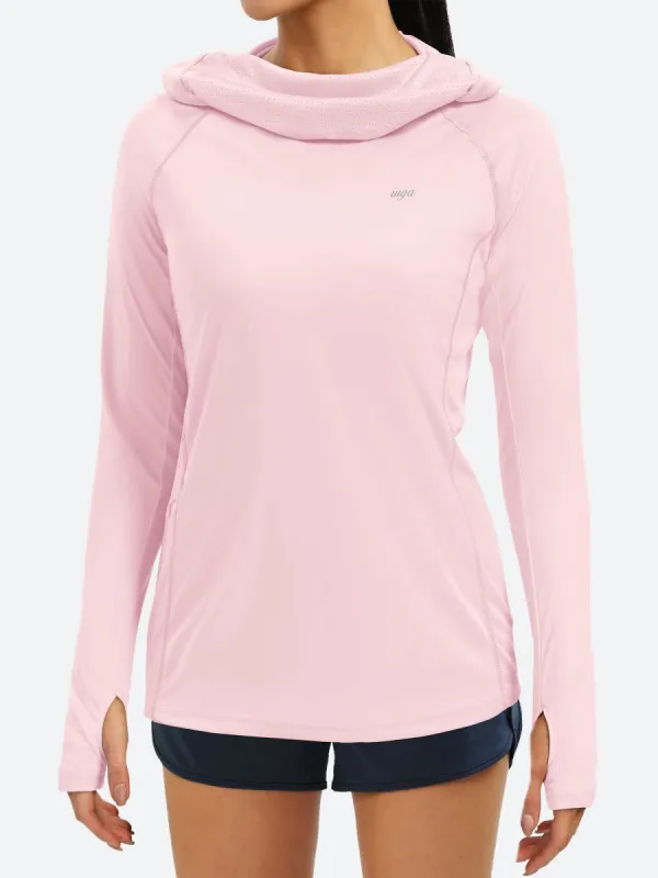 IUGA UPF 50+ Long Sleeve Sun Protection Shirts With Face Cover sold by IUGA