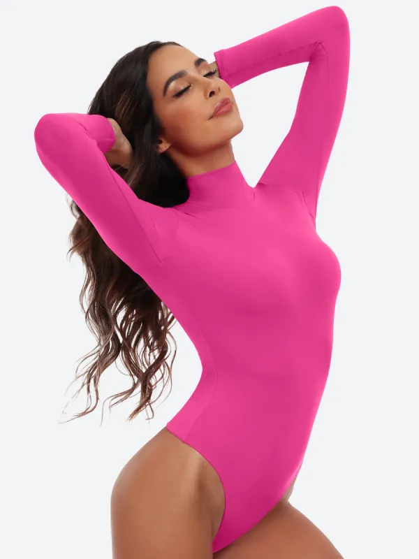 IUGA Long Sleeve Mock Turtle Neck Bodysuits sold by IUGA