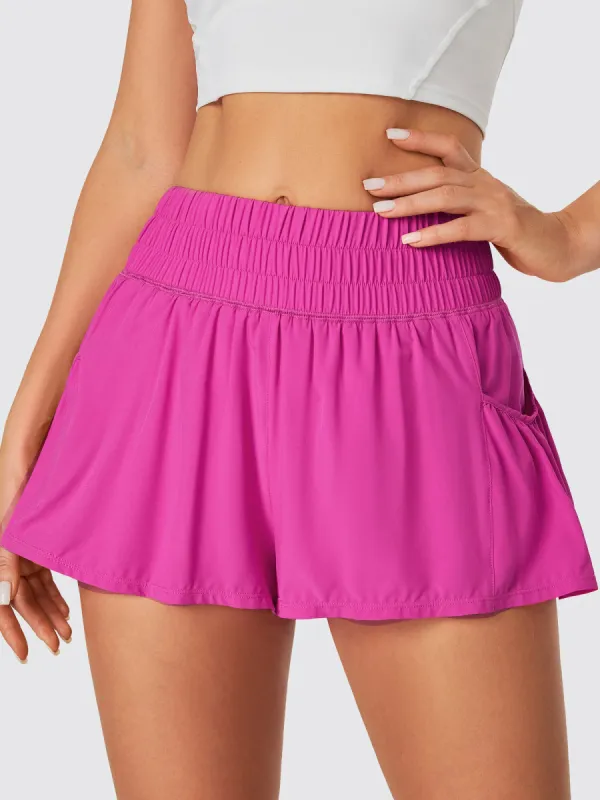 IUGA High Waist Flowy Shorts With Pockets sold by IUGA