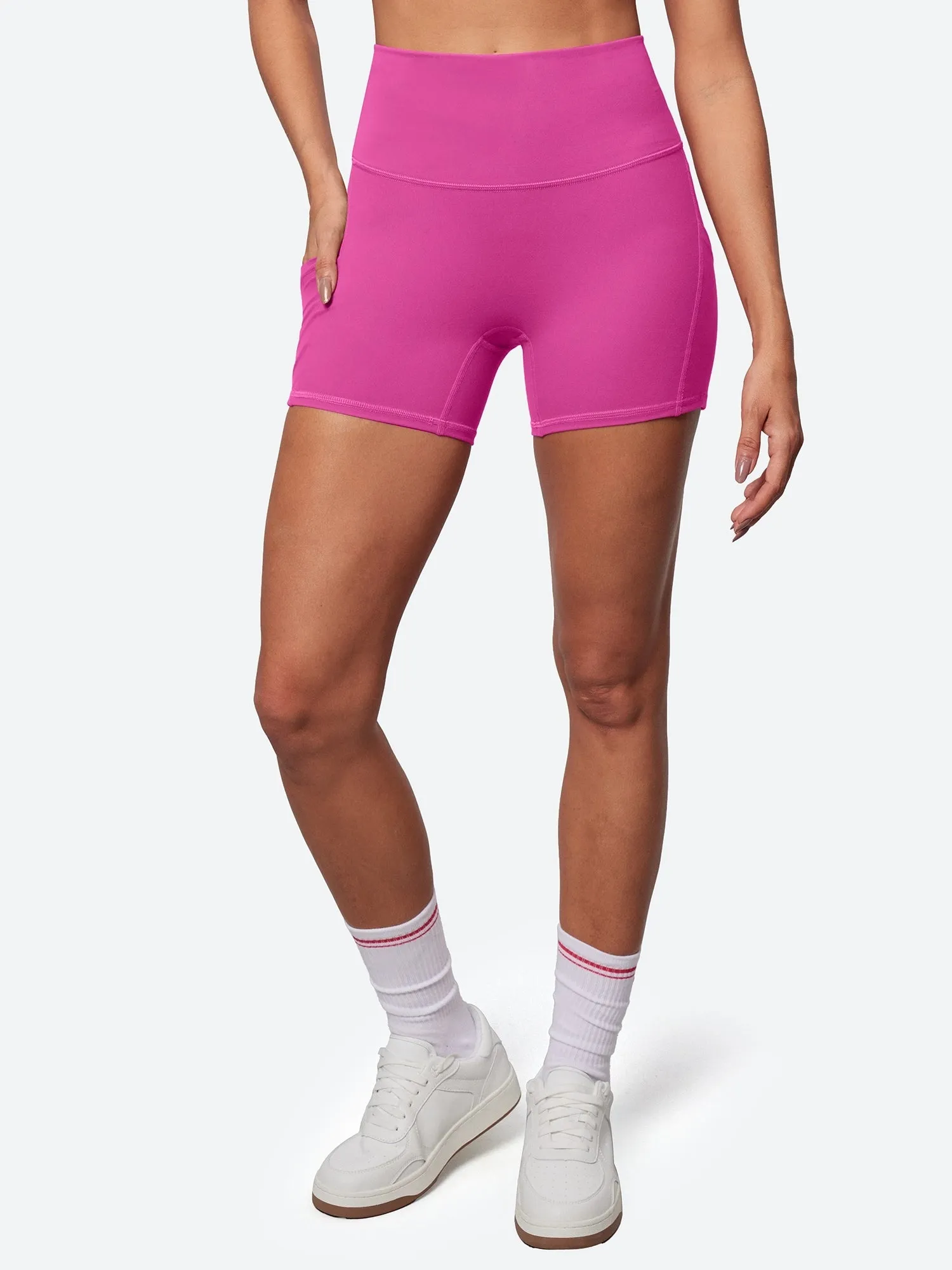 IUGA ButterLab® No Front Seam Shorts With Pockets 4'' sold by IUGA