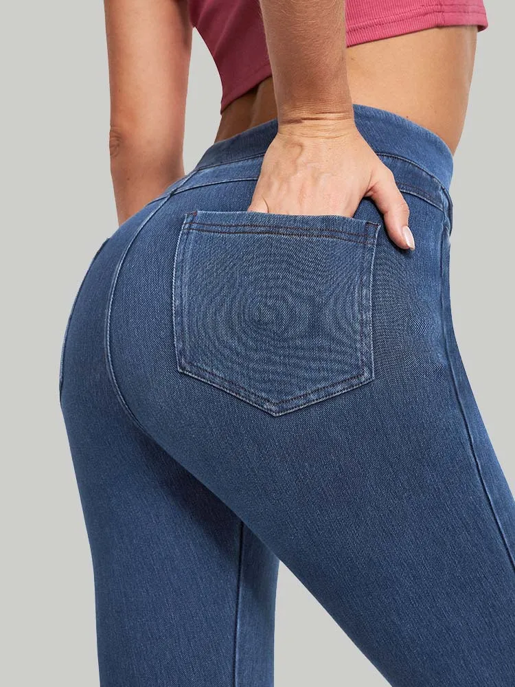 IUGA FlexDenim® High Waist Stretchy Knit Jeggings for Women sold by IUGA product image thumbnail 4