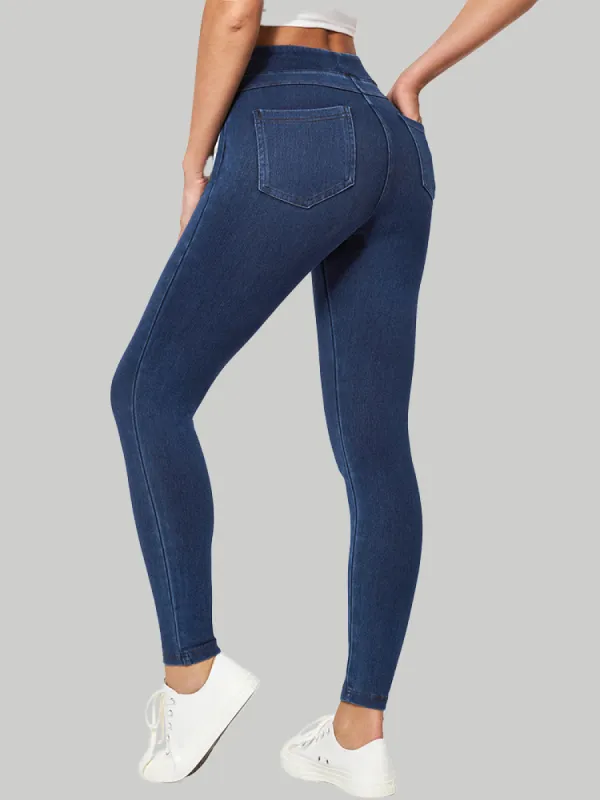 IUGA FlexDenim® High Waist Stretchy Knit Jeggings for Women sold by IUGA