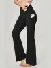 IUGA Tummy Control Bootcut Yoga Pants with Pockets sold by IUGA