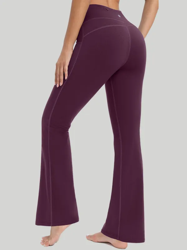 IUGA Fleece Lined Bootcut Yoga Pants with Pockets sold by IUGA