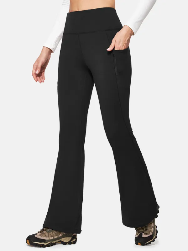IUGA HeatLab® Water Resistant Fleece Lined Flare Pants With Pockets sold by IUGA