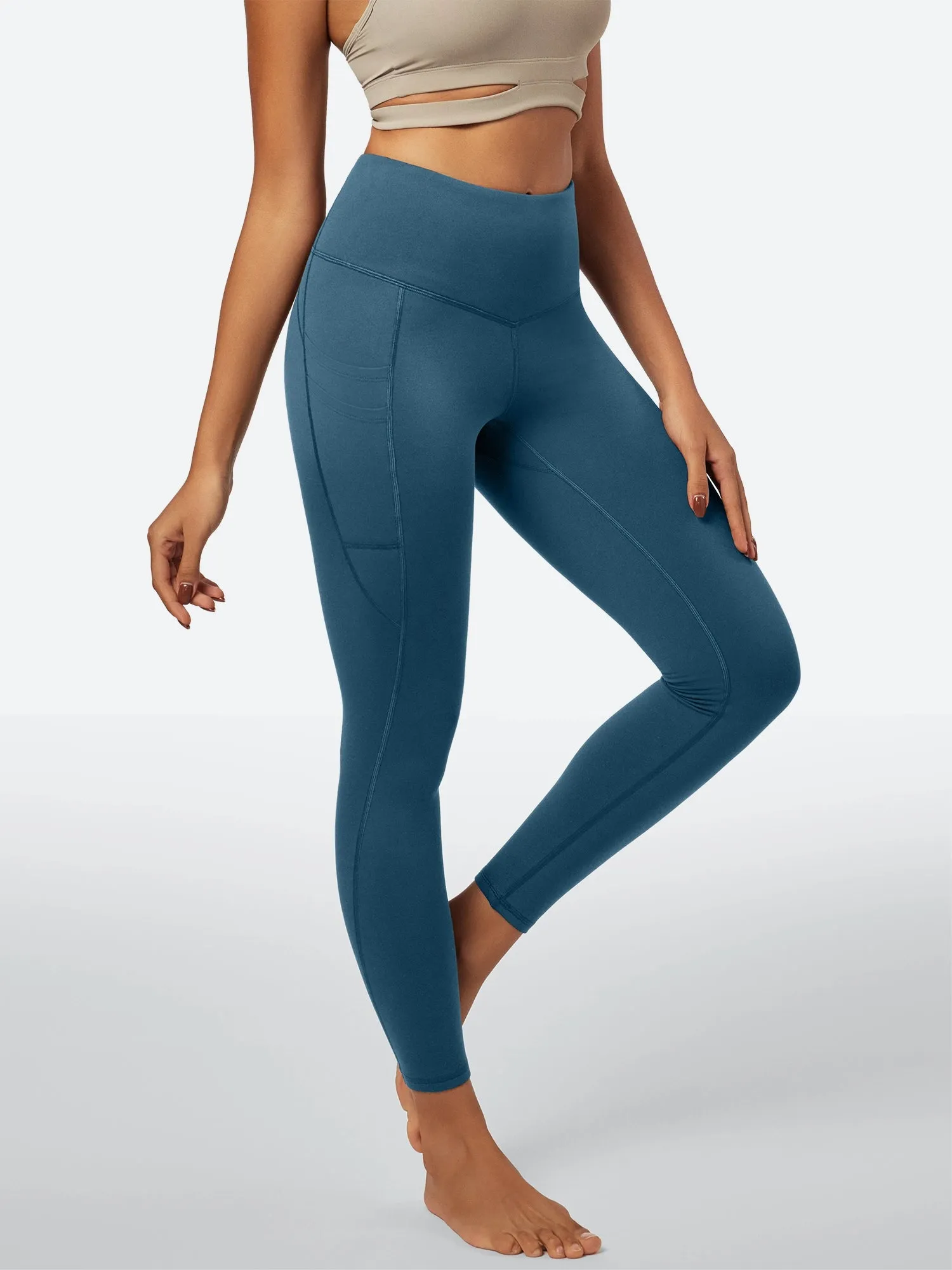 IUGA HeatLab® Fleece Lined Water Resistant Double Pocket Leggings sold by IUGA product image thumbnail 3