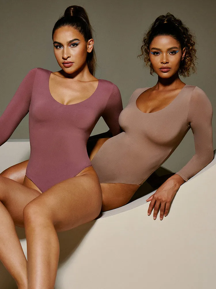 IUGA Long Sleeve V Neck Bodysuits for Women sold by IUGA product image thumbnail 5