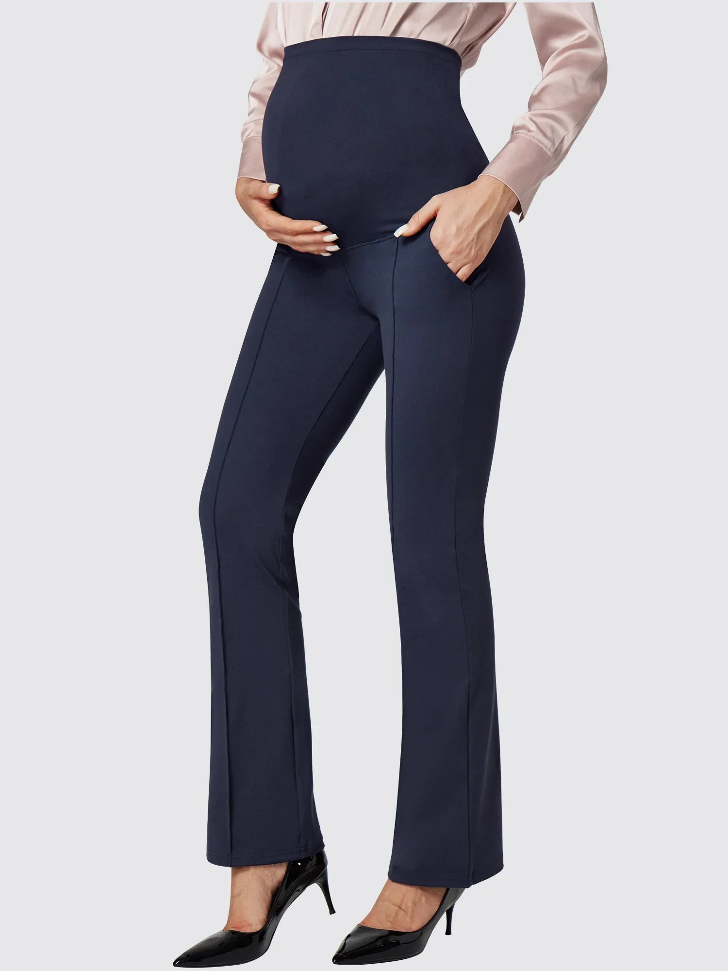 IUGA Bootcut Maternity Pants for Work with Pockets sold by IUGA