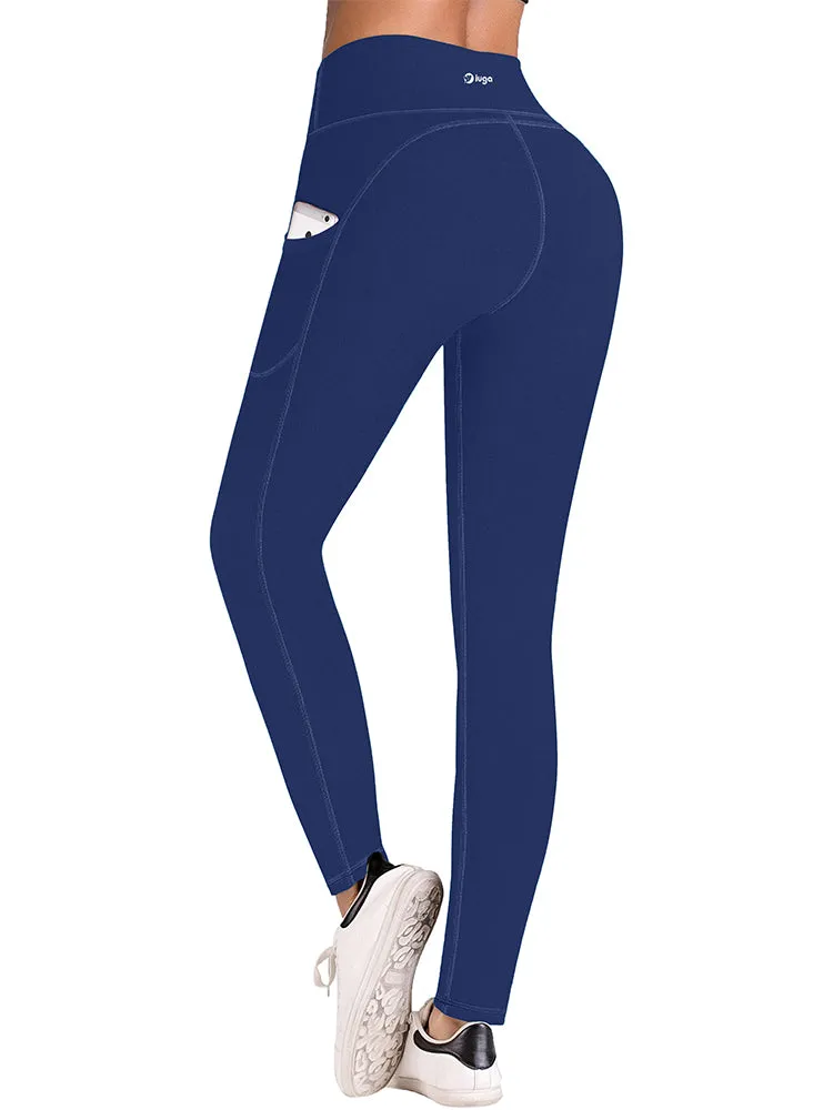 Women black wid legs leggings workout pants sold by IUGA product image thumbnail 2