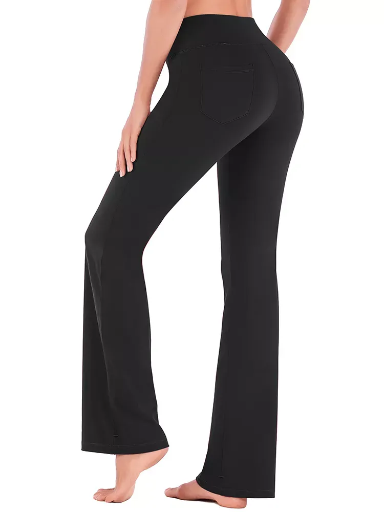 NOTHING BUT COMFORT 4 POCKETS BOOTCUT YOGA PANTS FLARE LEGGINGS sold by IUGA product image thumbnail 2