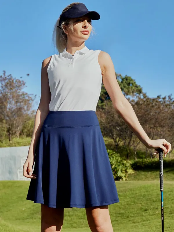 IUGA 20" High Waisted Knee Length Skirts With Pockets made by IUGA