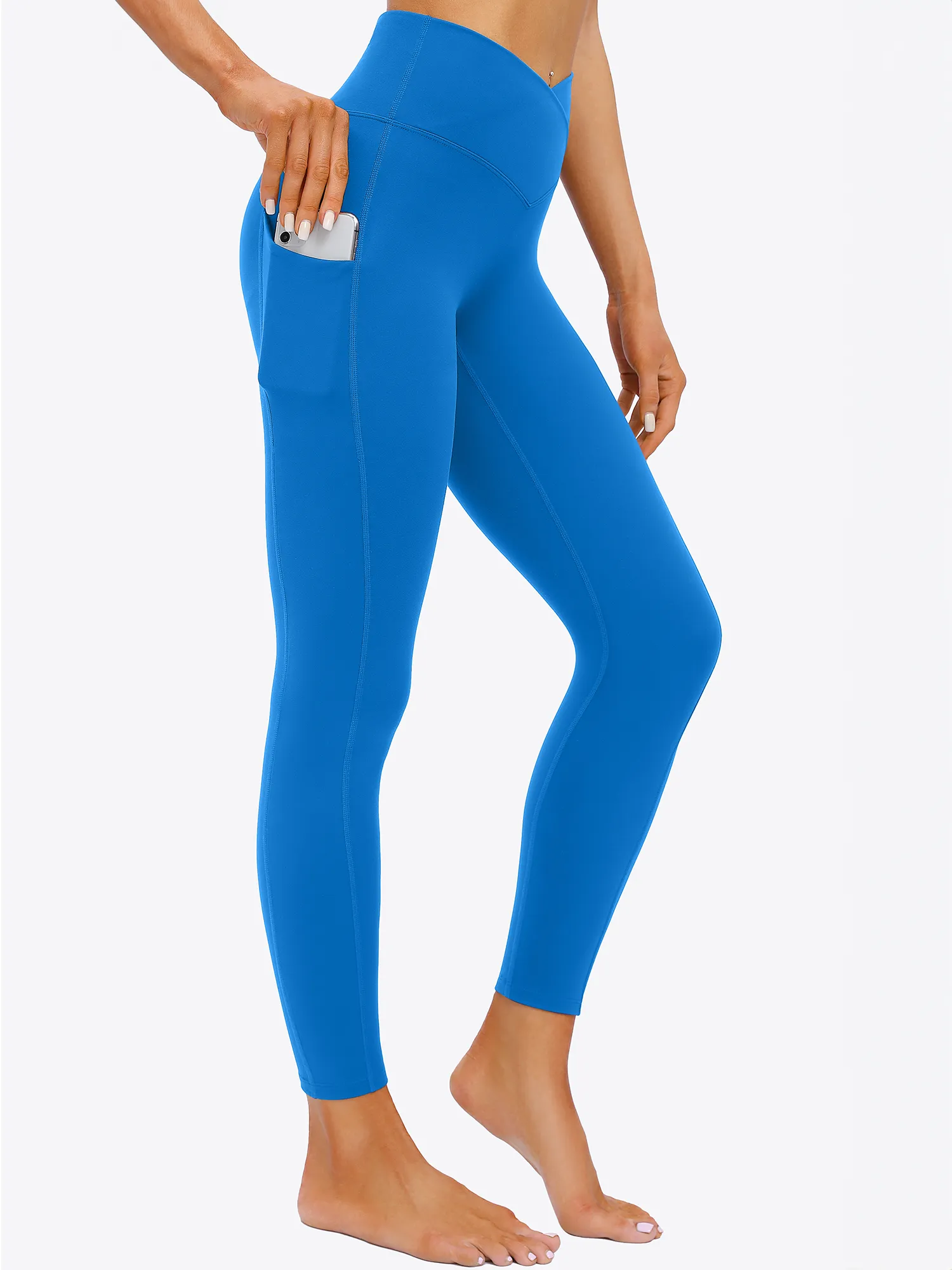 IUGA Women's Cross Waist Leggings With Pockets sold by IUGA product image thumbnail 2