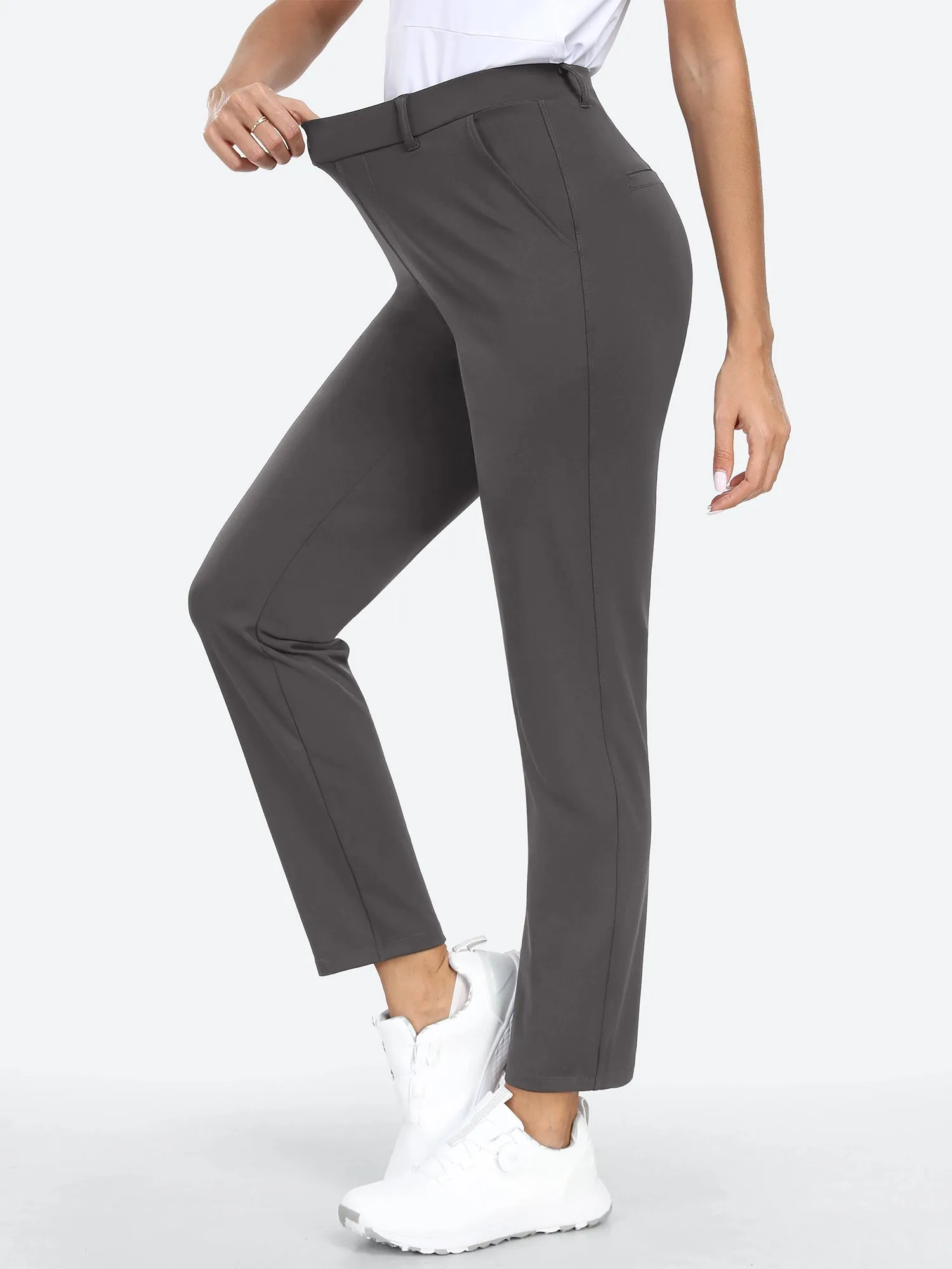 IUGA Stretchy 7/8 Ankle Pull On Work Pants With Pockets sold by IUGA product image thumbnail 4