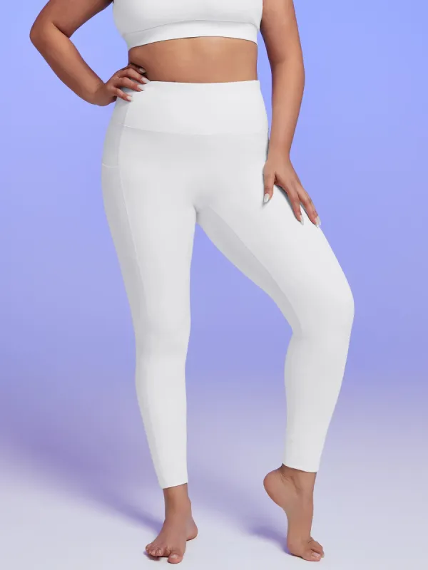 IUGA SilkFeel No Front Seam Plus Size Leggings With Pockets sold by IUGA