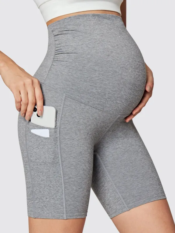 IUGA Maternity Shorts Over The Belly With Pockets sold by IUGA