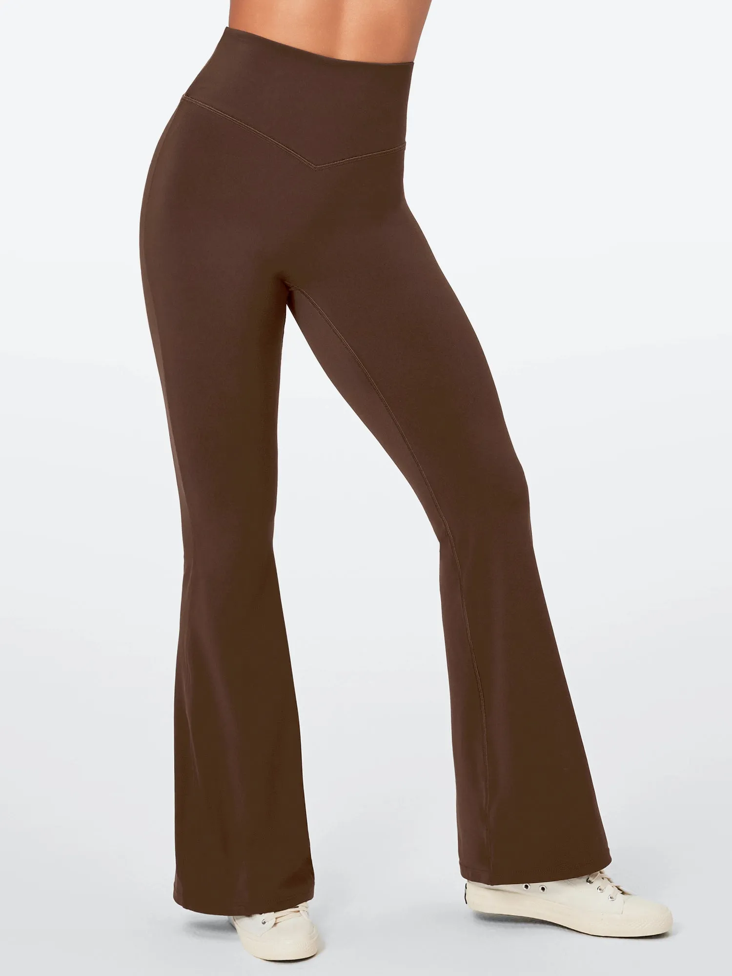 IUGA Sandwich No Front Seam Flare Yoga Pants sold by IUGA