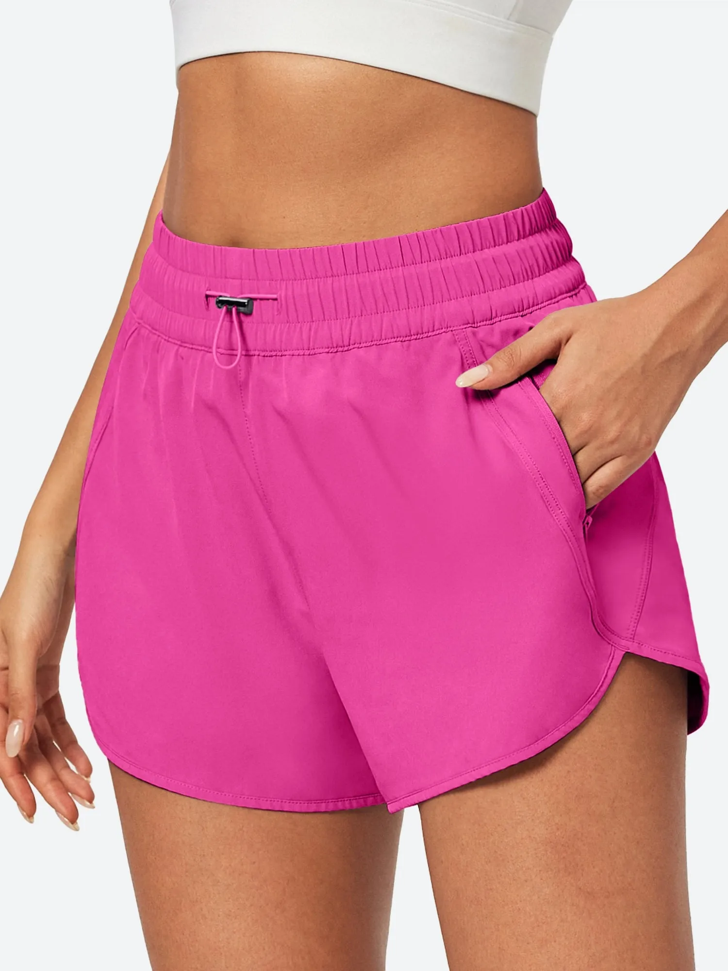 IUGA 5'' High Waisted Quick Dry Stretchy Running Shorts With Liner sold by IUGA product image thumbnail 2