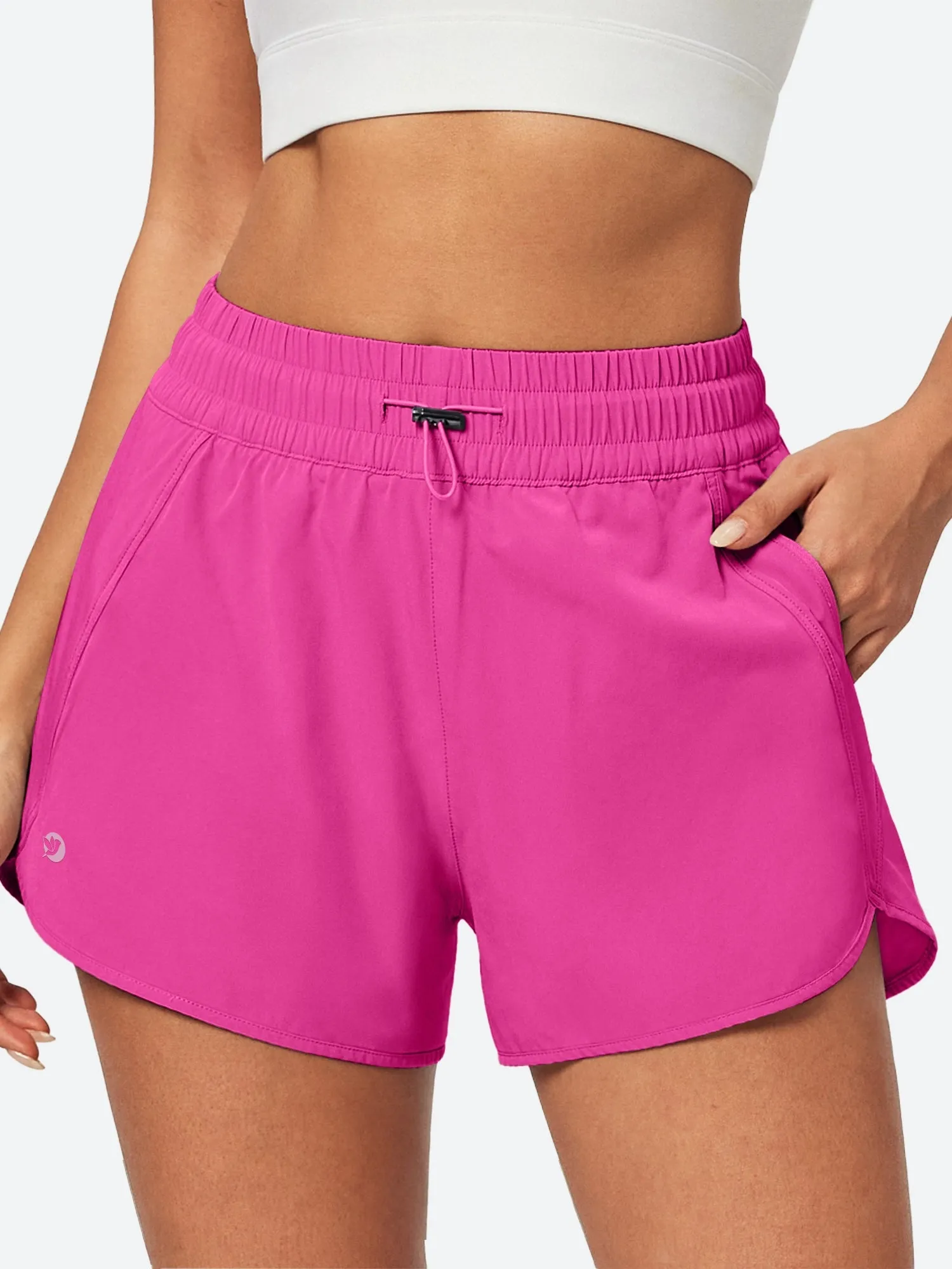 IUGA 5'' High Waisted Quick Dry Stretchy Running Shorts With Liner sold by IUGA