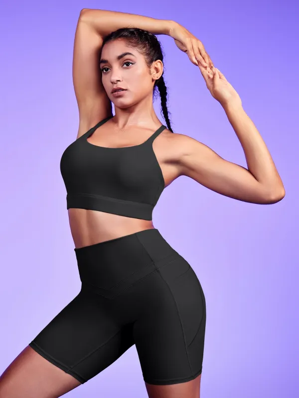 IUGA PowerTight Sandwich Waistband Short Set sold by IUGA