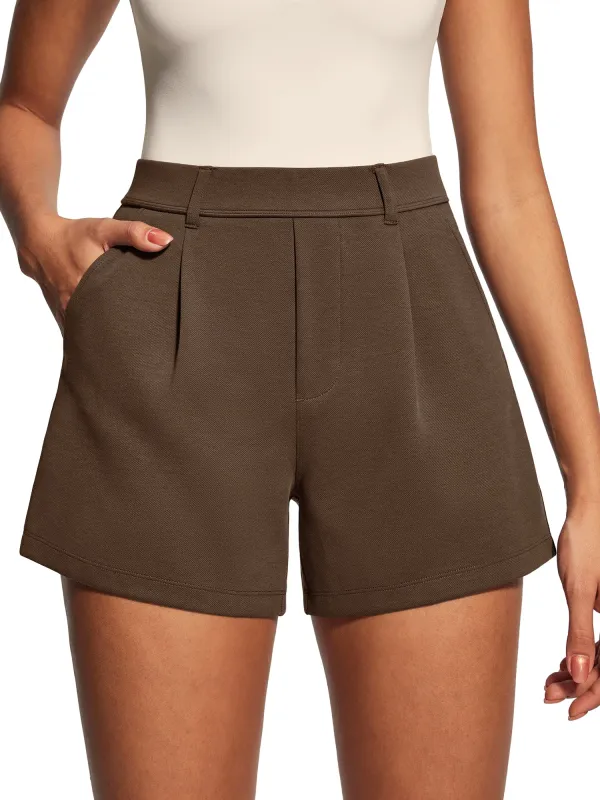 IUGA High Waisted Pleated Wide Leg Shorts sold by IUGA