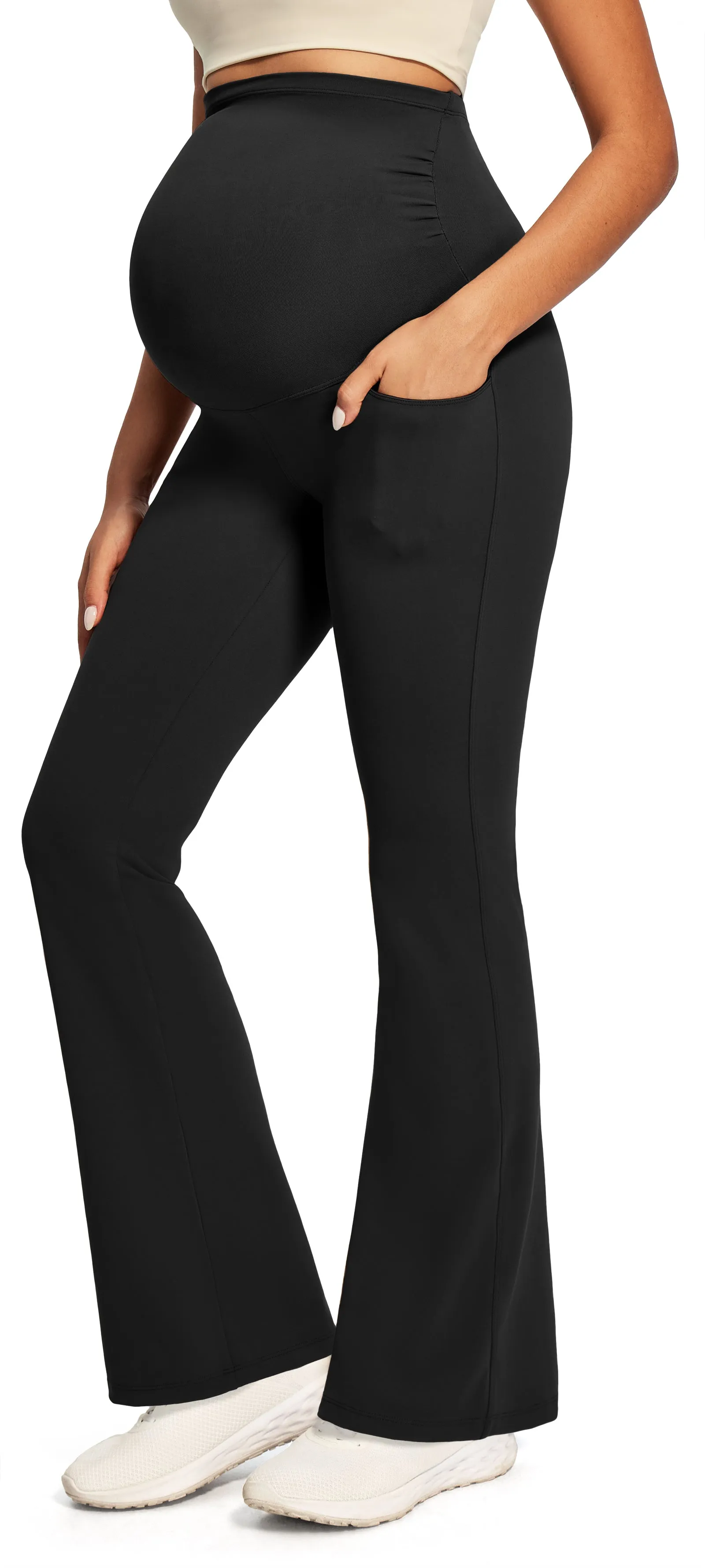 IUGA Maternity Leggings With Pockets Over The Belly sold by IUGA product image thumbnail 2