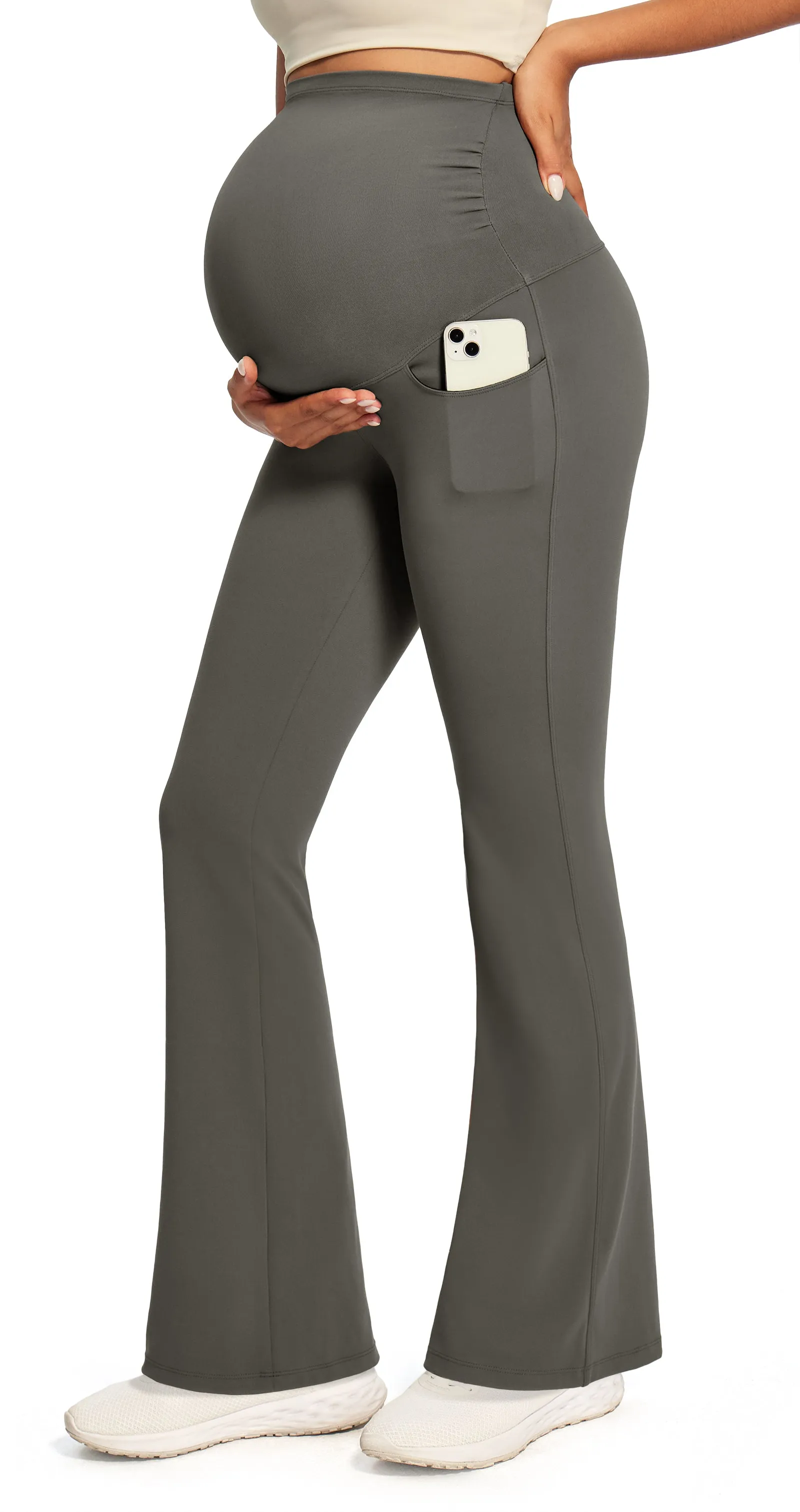 IUGA Maternity Leggings With Pockets Over The Belly sold by IUGA product image thumbnail 4