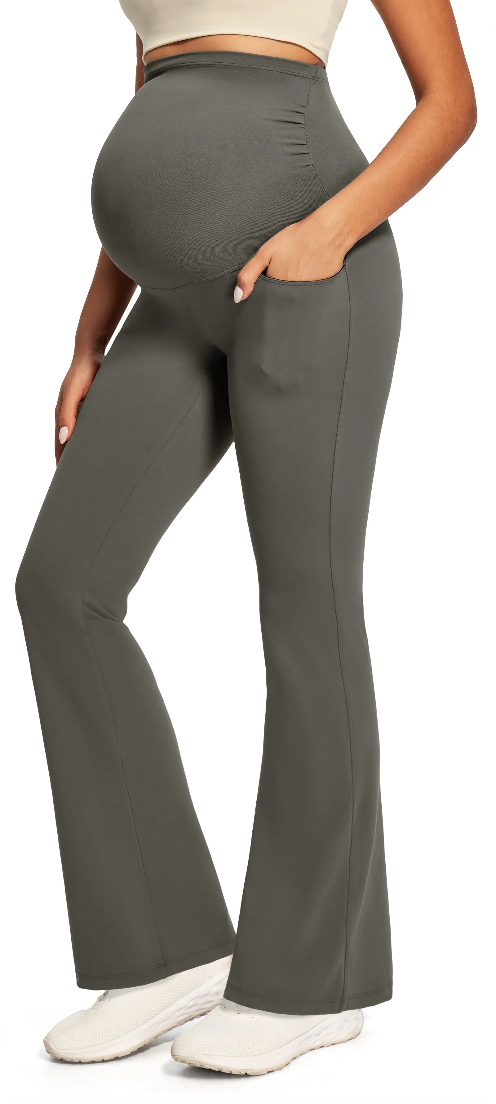 IUGA Maternity Leggings With Pockets Over The Belly sold by IUGA product image thumbnail 5