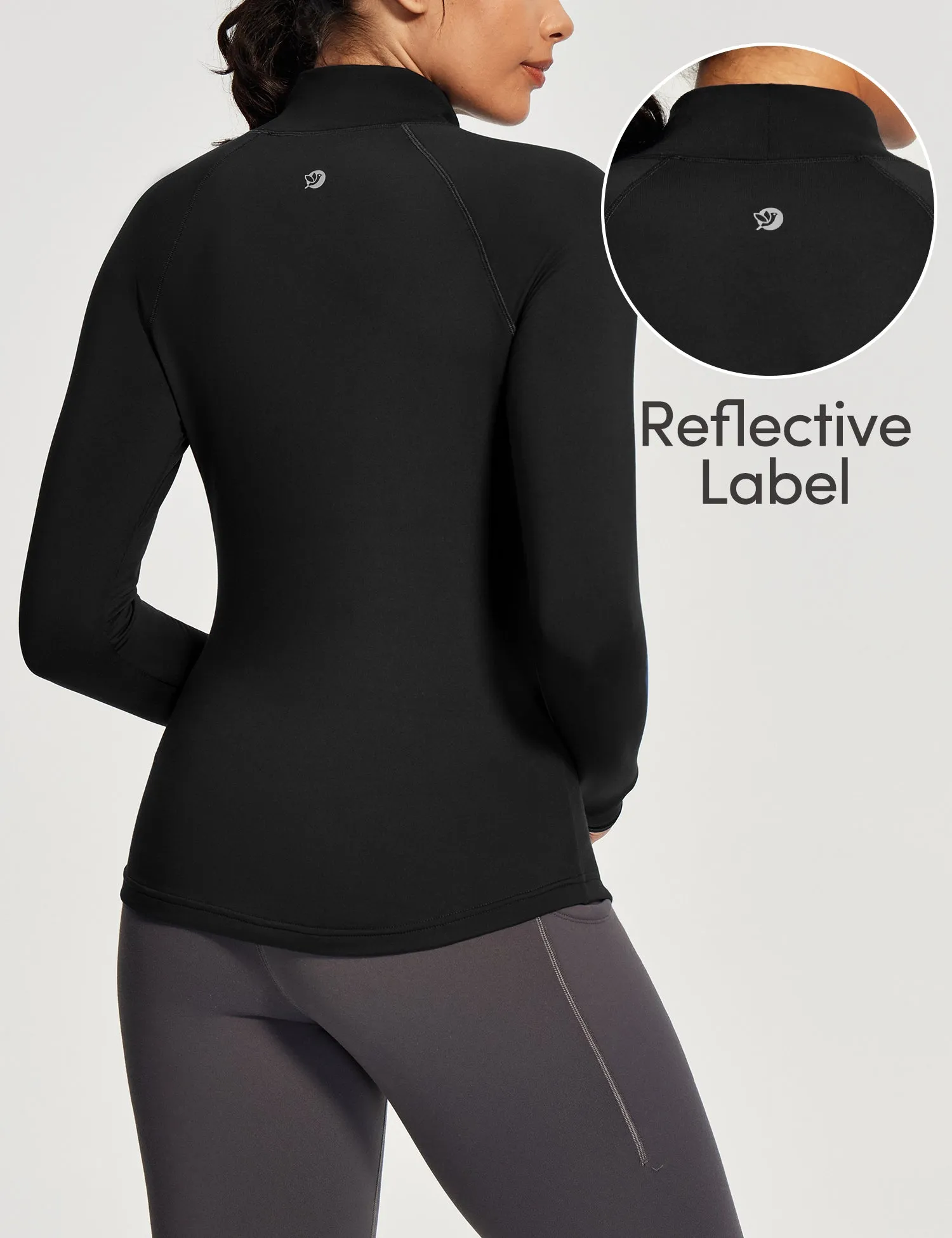 IUGA Turtleneck Long Sleeve Fleece Lined Thermal Shirts With Pockets sold by IUGA product image thumbnail 2