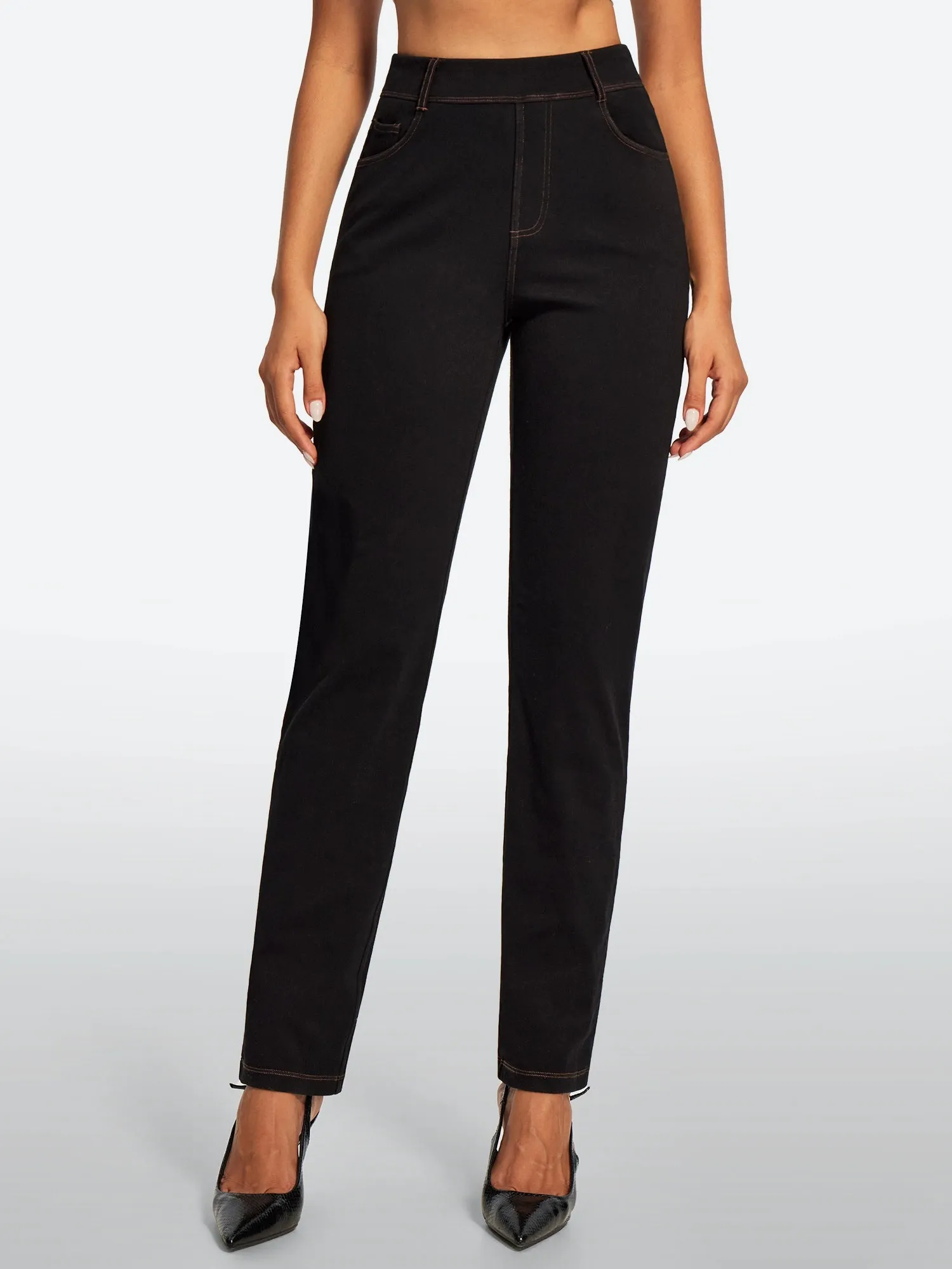 IUGA FlexDenim® High Waisted Bootcut Straight Leg Jeans sold by IUGA product image thumbnail 2