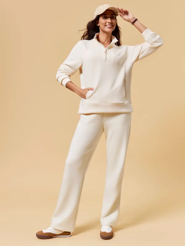 IUGA 2 Piece Outfits Wide Leg Pants Lounge Set sold by IUGA