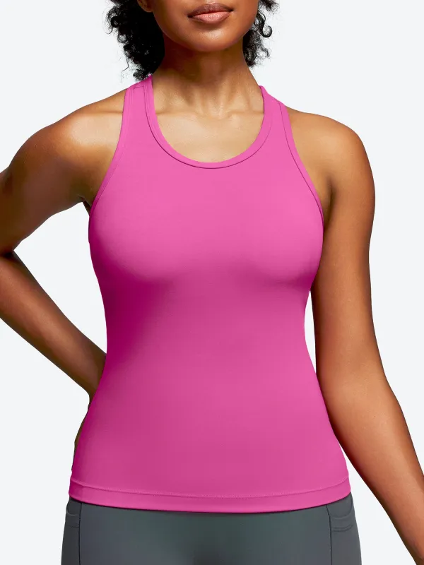 IUGA Padded Racerback Tank Tops With Built in Bra made by IUGA