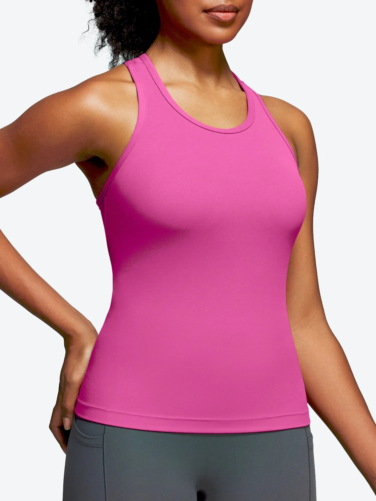 IUGA Padded Racerback Tank Tops With Built in Bra sold by IUGA product image thumbnail 2