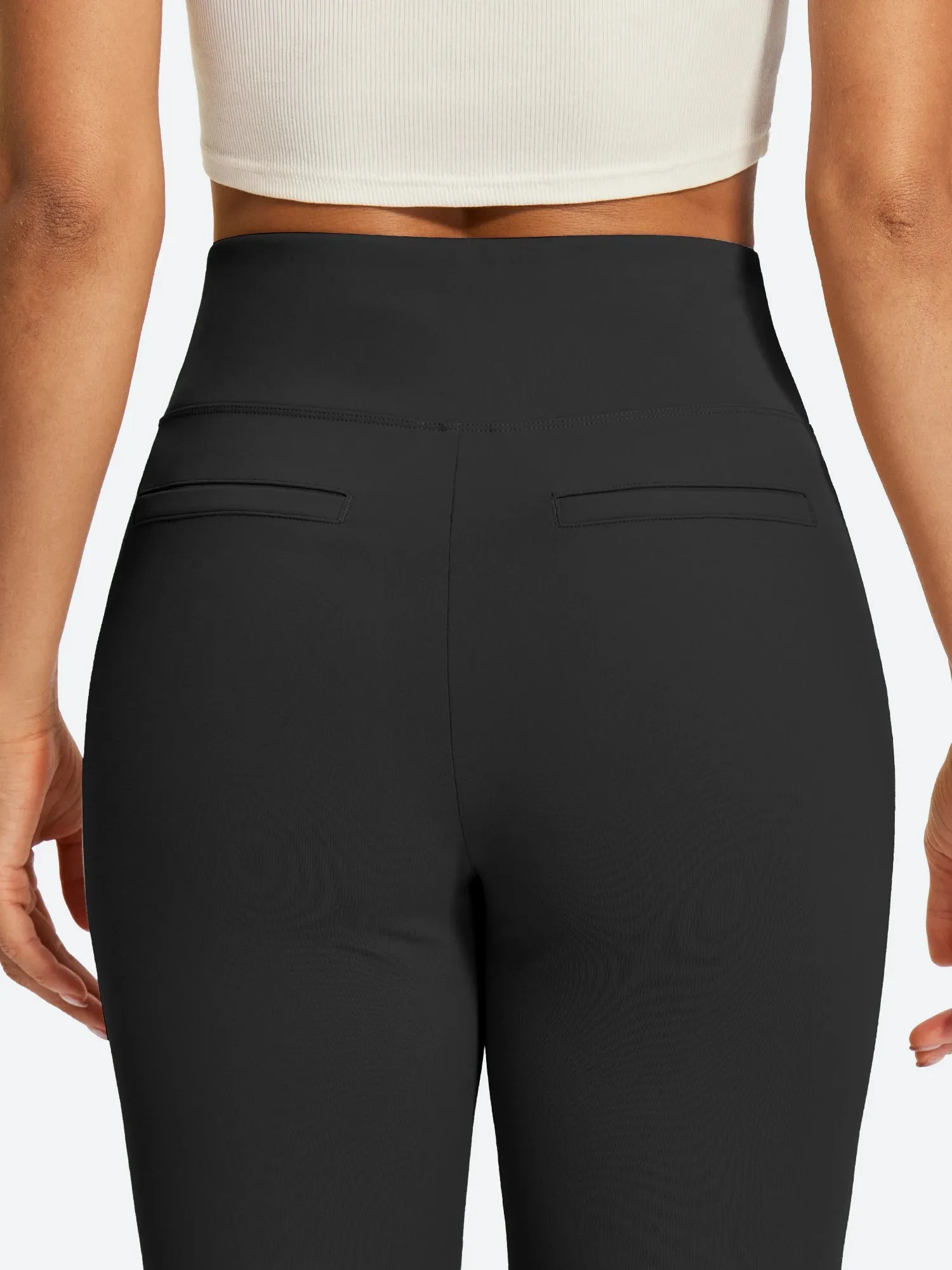IUGA Women’s High-Waisted Tummy Control & Pull-On Bootcut Yoga Pants With Pockets sold by IUGA product image thumbnail 4
