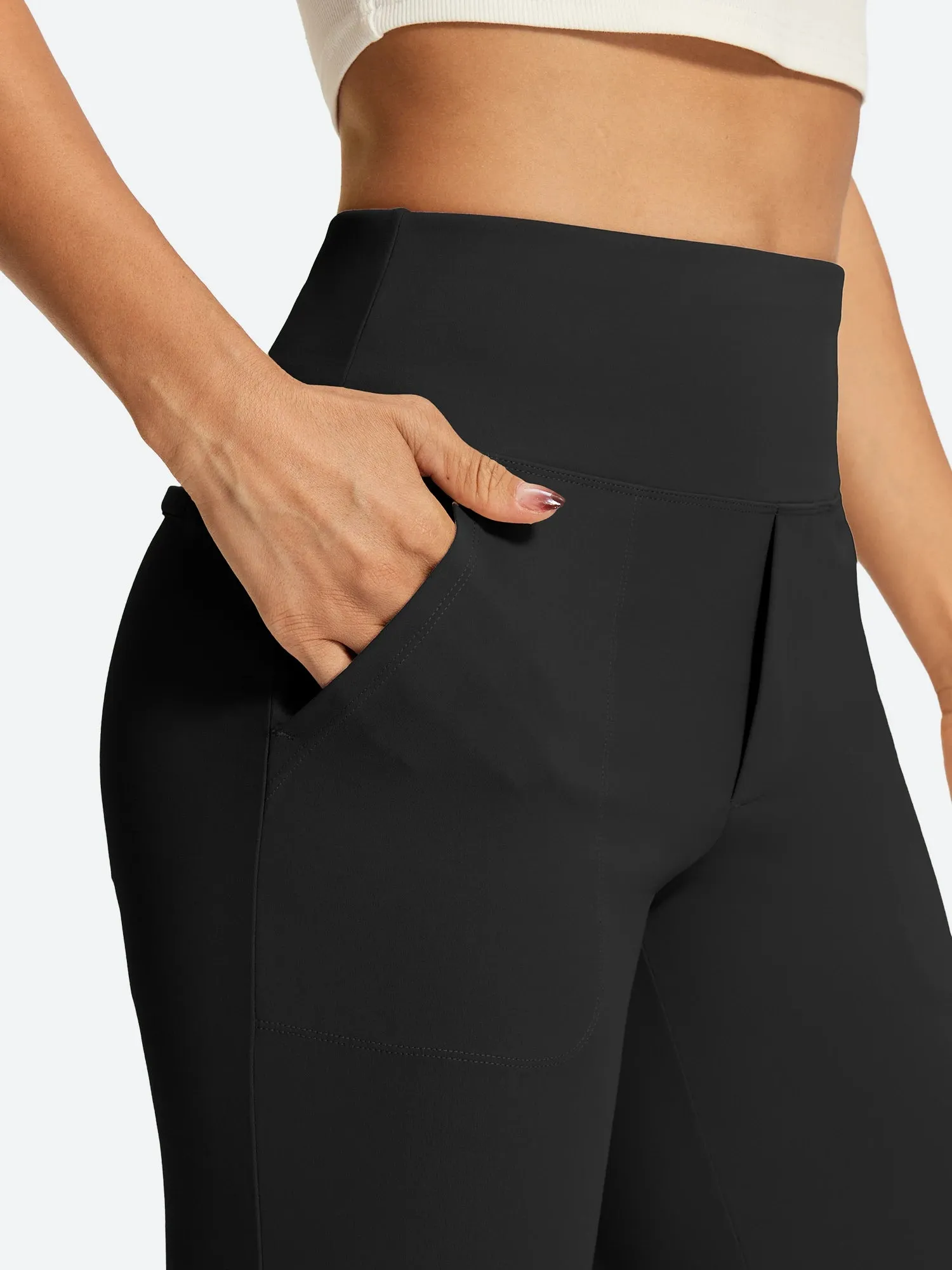 IUGA Women’s High-Waisted Tummy Control & Pull-On Bootcut Yoga Pants With Pockets sold by IUGA product image thumbnail 2