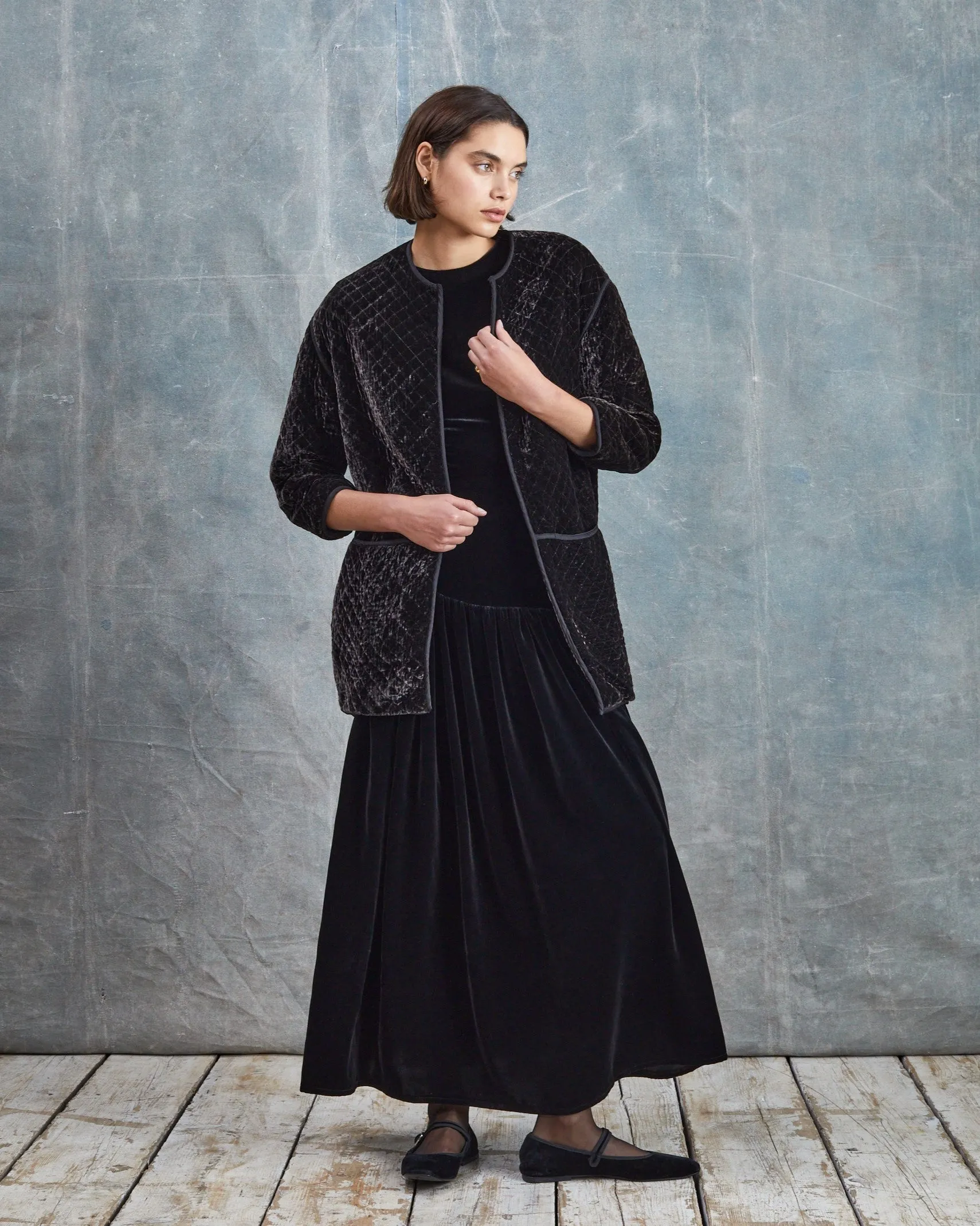 Noir - Quilted Evening Jacket sold by Mondo Corsini product image thumbnail 2