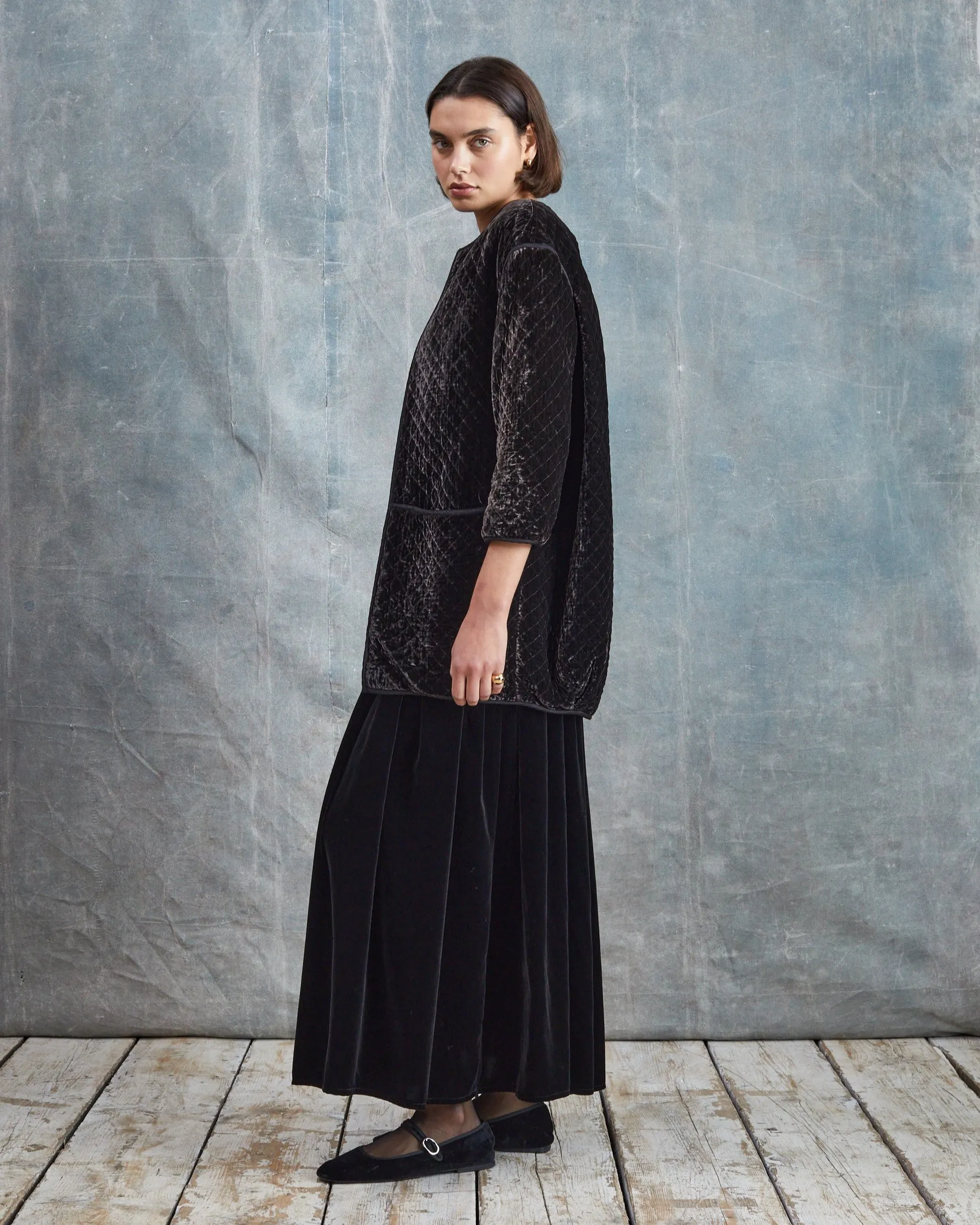 Noir - Quilted Evening Jacket sold by Mondo Corsini product image thumbnail 4