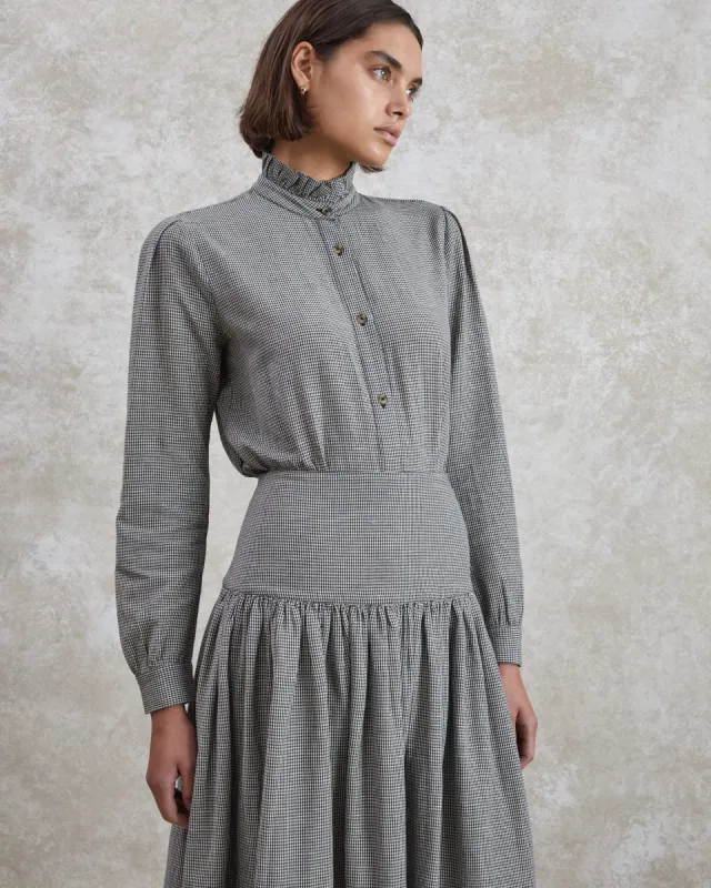 Poppy - Woven Check Blouse sold by Mondo Corsini