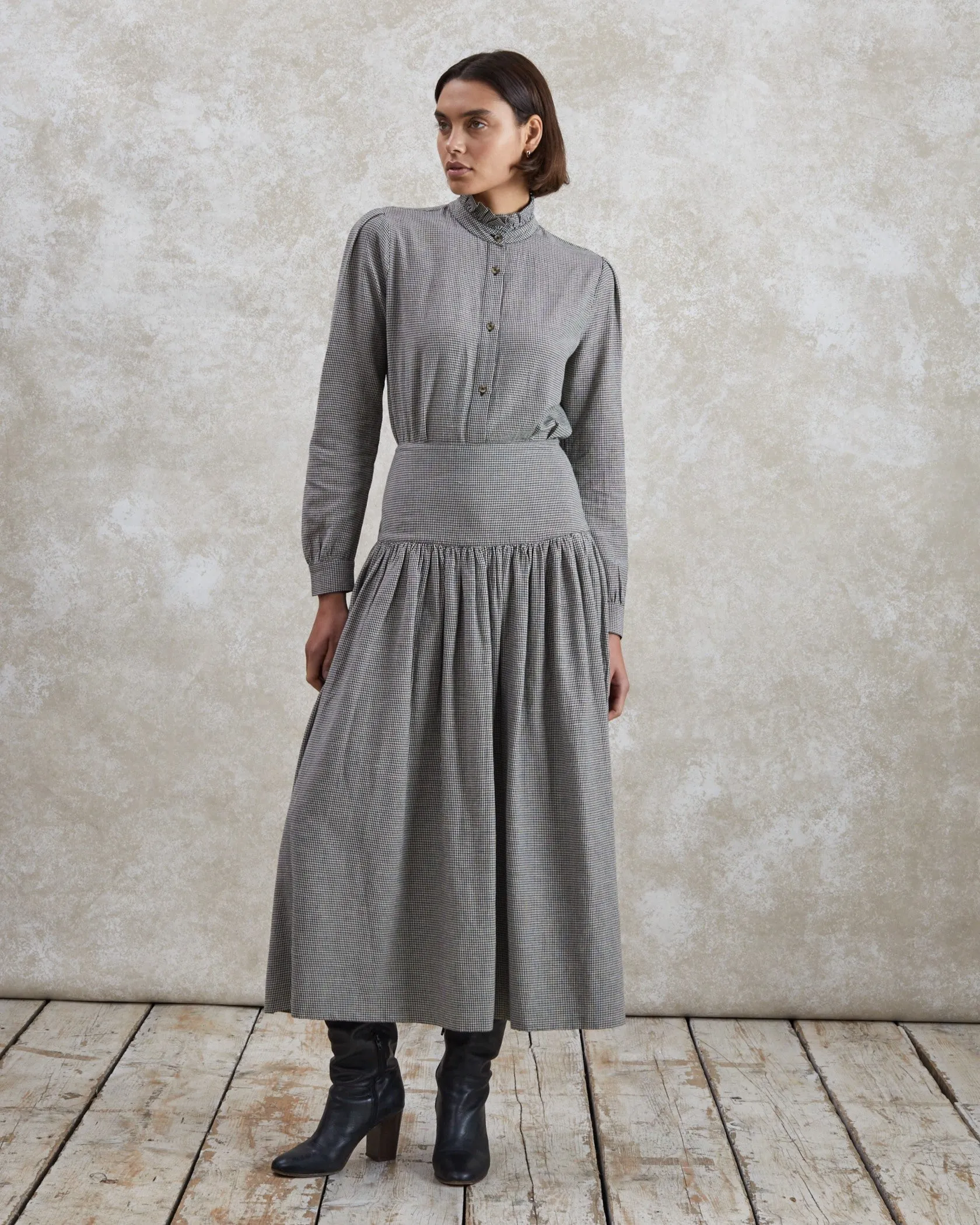 Poppy - Woven Check Blouse sold by Mondo Corsini product image thumbnail 3