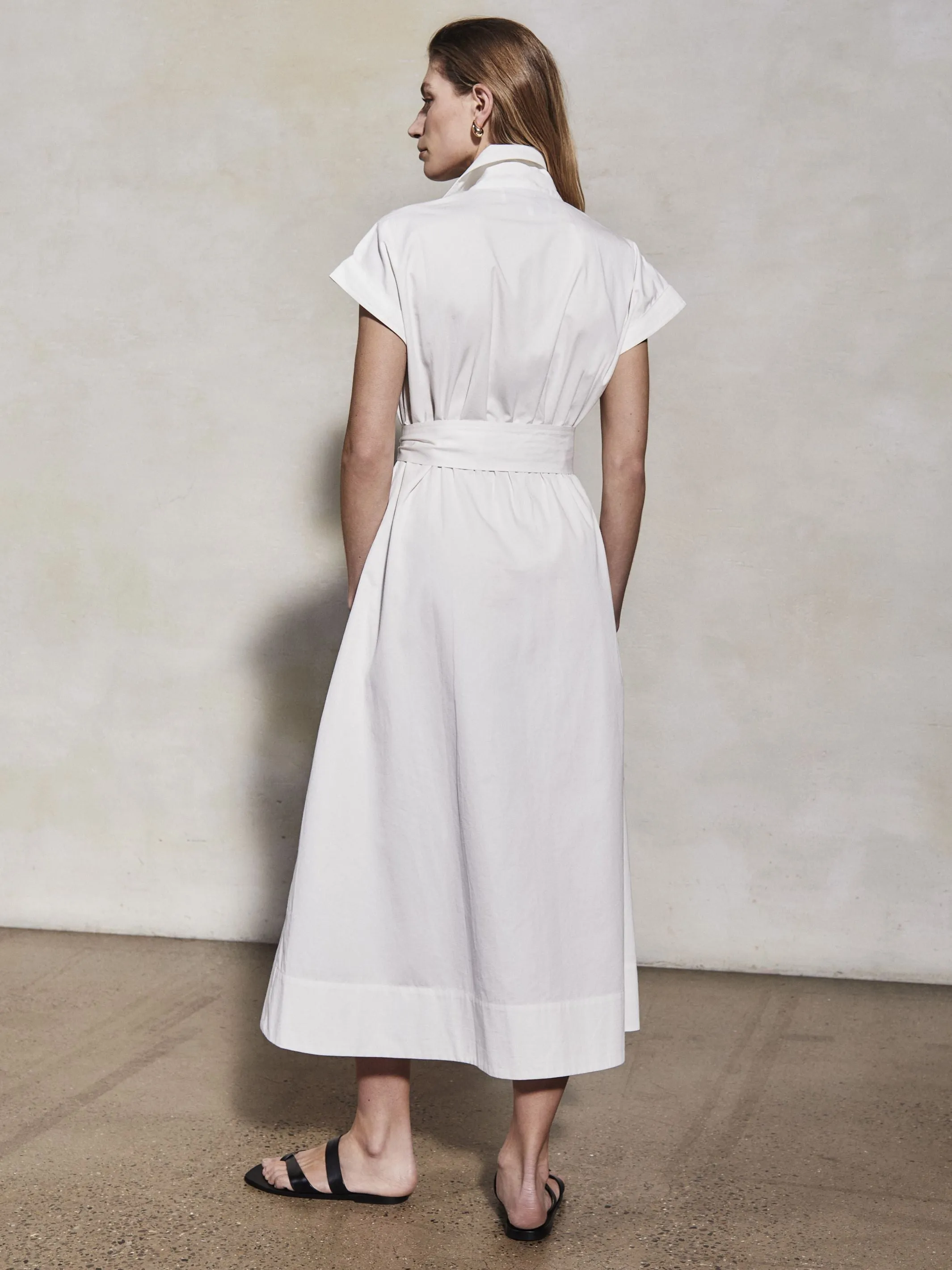 LUCY - Pearl Cotton Twill Dress sold by Mondo Corsini product image thumbnail 3