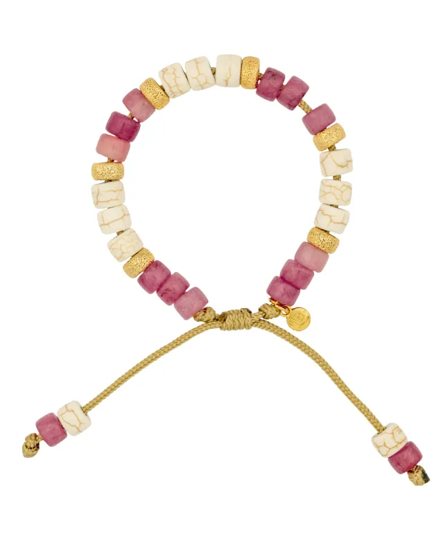 Raspberry Gemstone Bracelet sold by Mondo Corsini