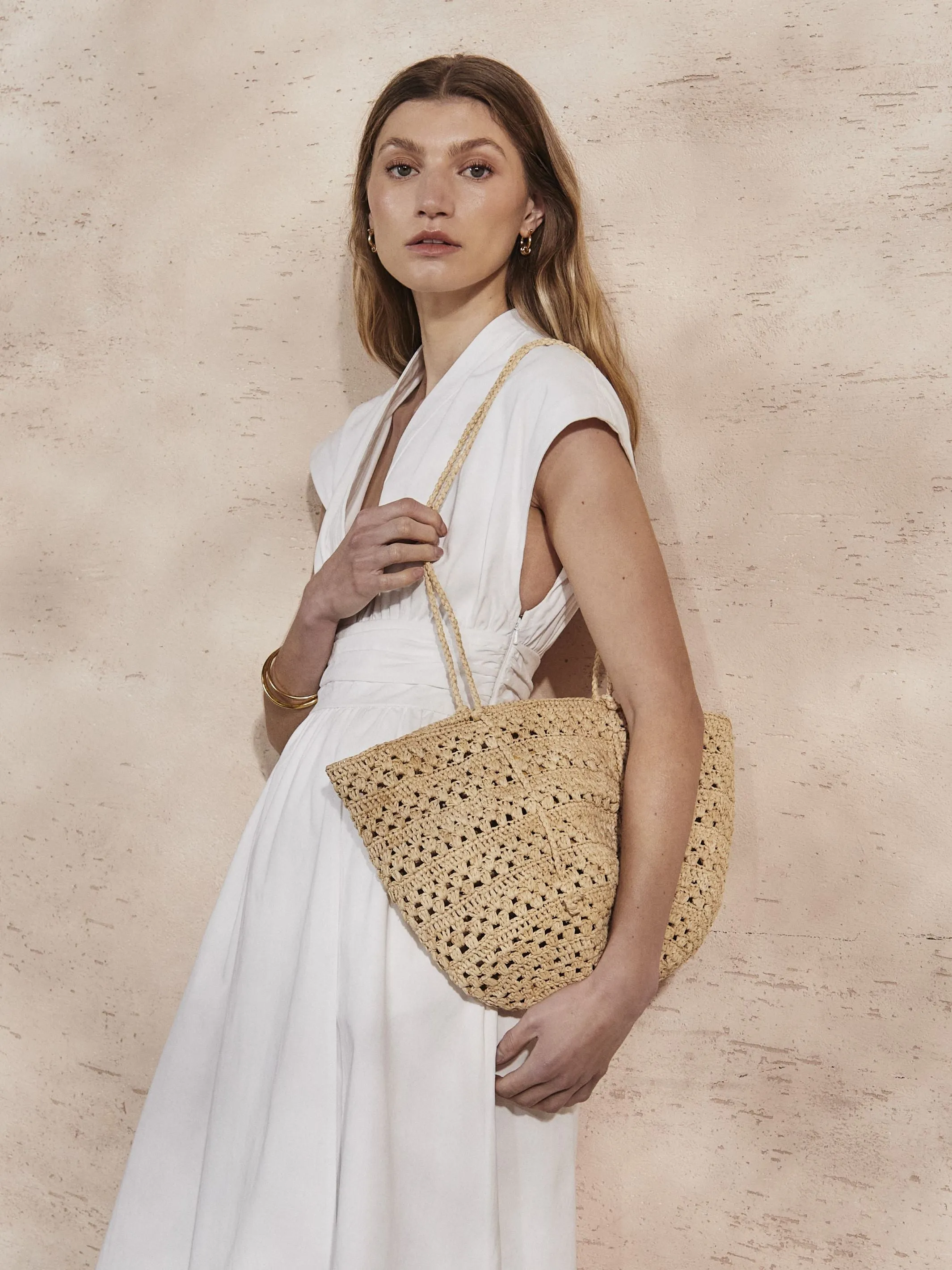 GEORGIA - Pearl Cotton Twill Dress sold by Mondo Corsini product image thumbnail 5