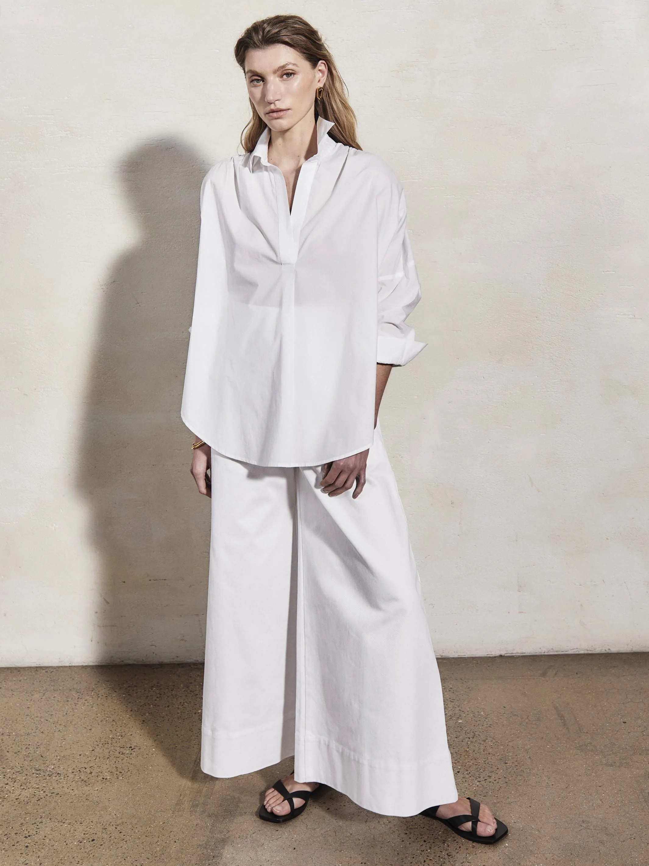 LETIZIA - White Cotton Shirt sold by Mondo Corsini product image thumbnail 3