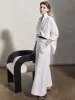 GRETA - White Cotton Drill Trousers sold by Mondo Corsini