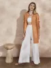 GRETA - White Cotton Drill Trousers sold by Mondo Corsini