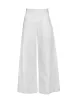 GRETA - White Cotton Drill Trousers sold by Mondo Corsini