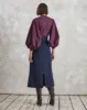 Maia - Bordeaux Poplin Blouse sold by Mondo Corsini