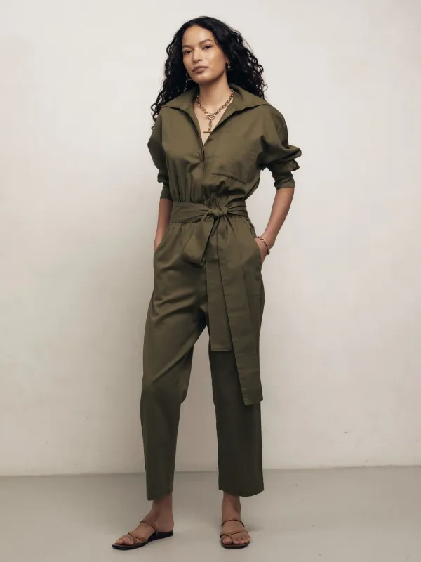 HEPBURN - Safari Cotton Twill Boiler Suit sold by Mondo Corsini