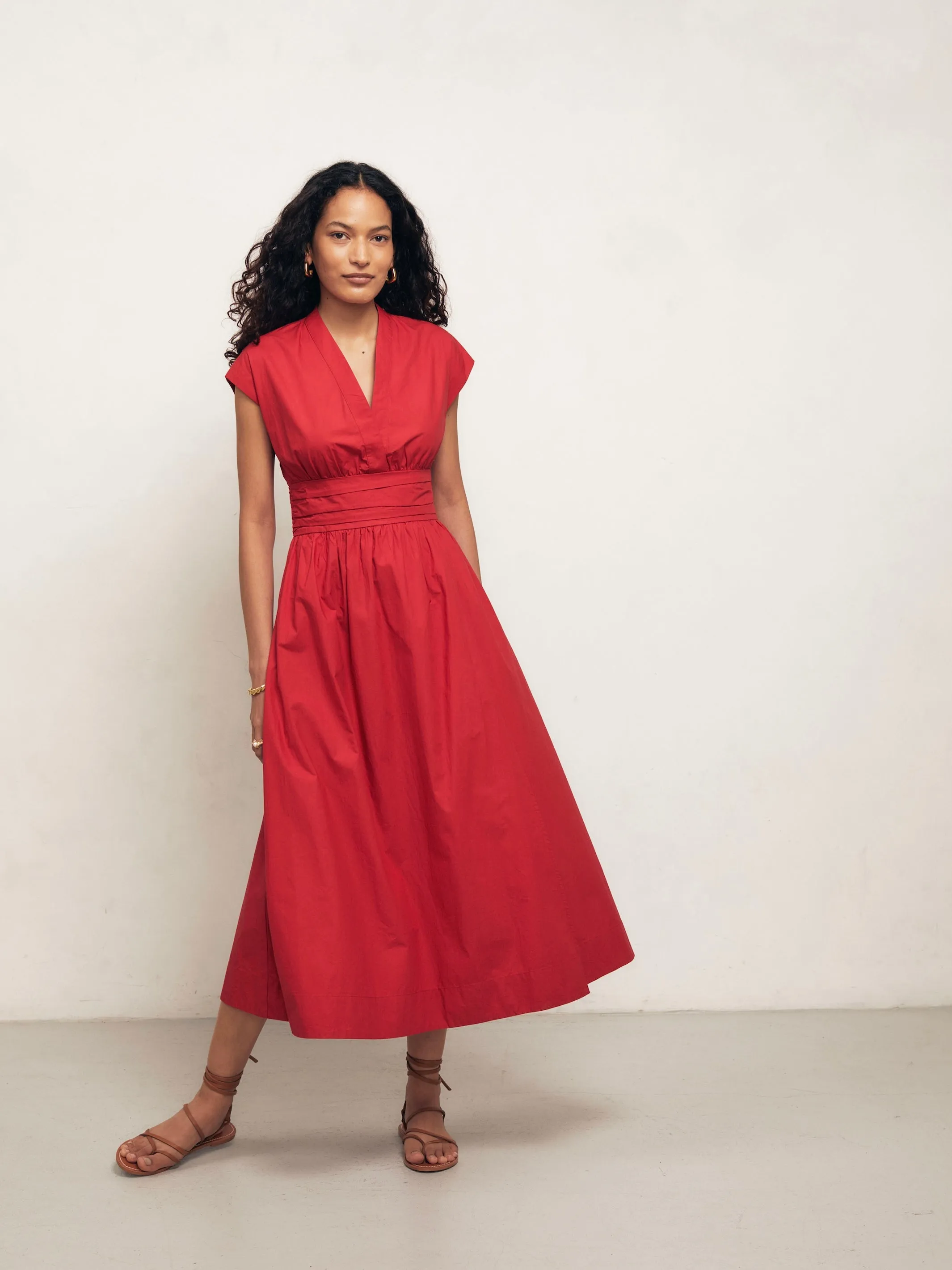 GEORGIA - Rossa Cotton Poplin Dress sold by Mondo Corsini product image thumbnail 2